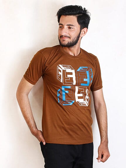 MTS62 AH Men's T-Shirt F Brown